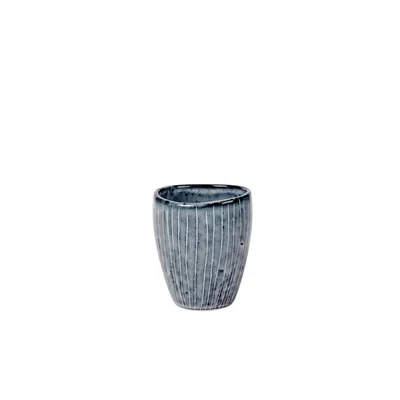 Produktbild von Broste copenhagen Espressotasse Nordic Sea, Keramik Graublau