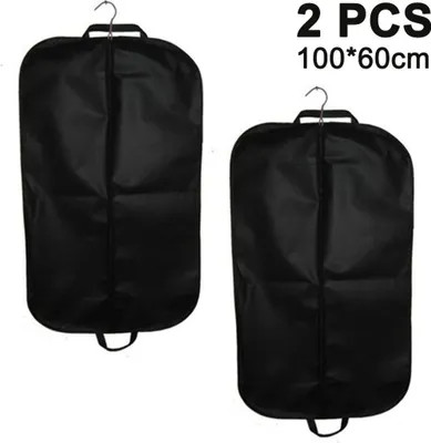 Produktbild von 2er Set Premium Kleidersäcke hochwertige Anzugtasche Kleidertasche Business für Reisen und Aufbewahrung von Anzügen, Hemden Anzugsack