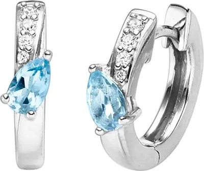 Produktbild von Viventy Creolen Damen Blautopas Zirkonia Sterling-Silber 788704
