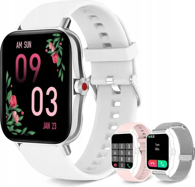 Zdjęcie produktu dla Iaret Inteligentny Zegarek Smartwatch 1.7" I18 Ip67 Srebrny Wymienne Paski