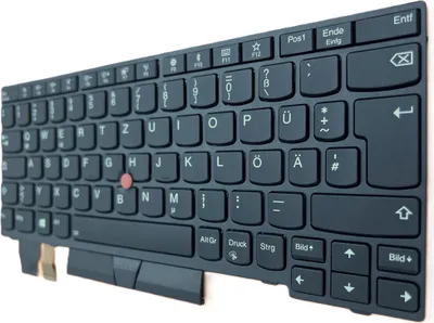 Produktbild von DEUTSCHE-Tastatur Rahmen,Beleuchtung,Trackpoint für Lenovo ThinkPad X395 20NL000HGB