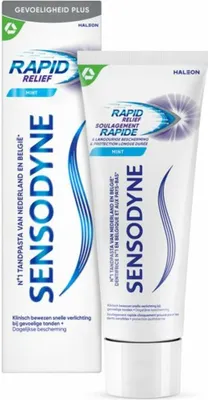 Produktbild von Sensodyne Zahnpasta – Schnelle Linderung – Linderung empfindlicher Zähne – 75 ml - 1 Stück