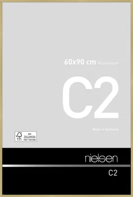 Produktbild von nielsen Aluminium Bilderrahmen C2, 60x90 cm, Struktur Gold Matt