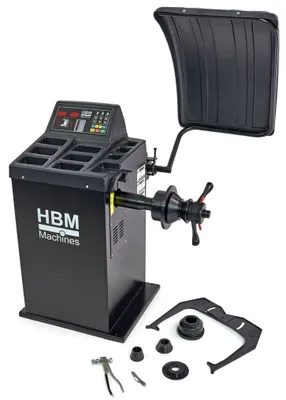 Produktbild von Reifenwuchtmaschine 10"-24" Räder 220U/min Auswuchtmaschine 400W 230V Auswuchten