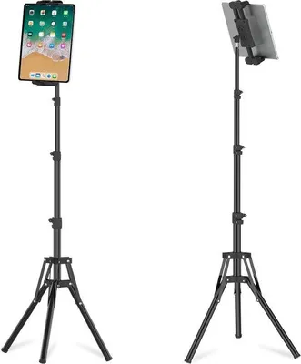 Produktbild von Höhenverstellbarer Tablet-Halter für 47-135 Zoll Tablets, Bodenständer