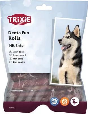 Productafbeelding van Trixie Kauwrollen met eendenvlees / voordeelverpakking, 12 cm / 240 gram per verpakking
