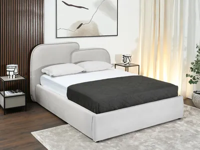 Produktbild von Designerbett 160x200 KANANI - grau
