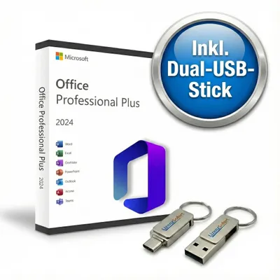 Immagine prodotto di Microsoft Office 2024 Pro Plus versione completa codice prodotto + chiavetta USB di Lizenzsofort