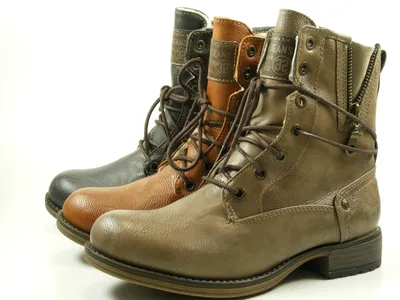 Zdjęcie produktu dla Mustang 1139-630 buty damskie botki sznurowane buty ciepła podszewka, rozmiar:37 EU, kolor:Szary