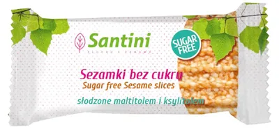 SEZAMKI SŁODZONE MALTITOLEM I KSYLITOLEM 27 g - SANTINI