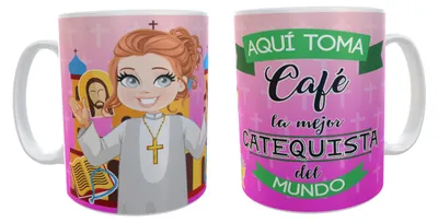 Tasse Erstkommunion Geschenk für Katechetin Keramik 320 ml