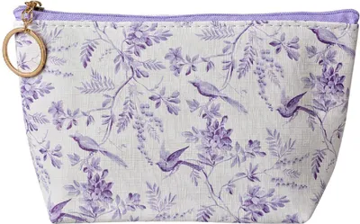 Obrázek produktu pro Juleeze JZTB0082 Toaletní taška fialová bílá 21x5x13 cm PU
