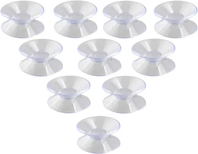 Produktbild von Packung mit 10 doppelseitigen Saugnäpfen, 30 mm