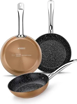 Produktbild von Famanu Pfannenset Kupferlook - 20-24-28 cm