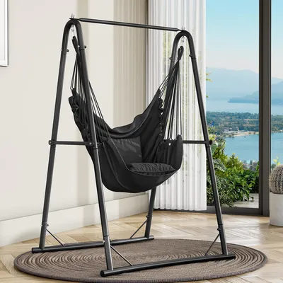 Productafbeelding van Hangstoel met frame - Stabiliteit en comfort met schommelstoel