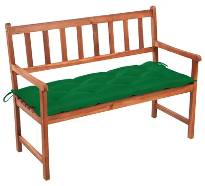 Productafbeelding van vidaXL Tuinbank met kussen, 120 cm, massief acaciahout