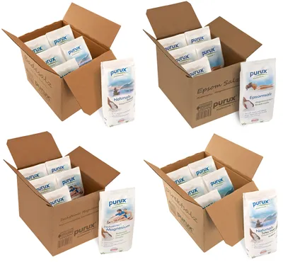 Produktbild von Badesalz Bundle 4 verschiedene Badesalze 19,8kg Paket
