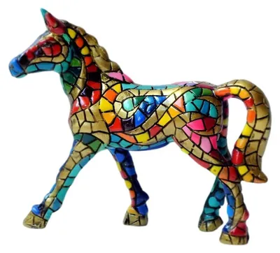 Productafbeelding van Mozaïek Paardfiguur 12 cm