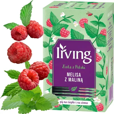 Obrázek produktu pro Čaj Irving Melisa Malina 20 sáčků