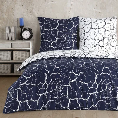 Produktbild von Buymax® Bettwäsche Bettbezug 135x200 cm 4 teilig (2x Bettwäscheset + 2x Kissenbezug 80x80 cm) Deckenbezug Set 100% Baumwolle Renforce Reissverschluss