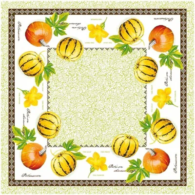 Produktbild von Airlaid Tischdecke Luca, 80 x 80 cm, 20 Stück - Mank - Mitteldecke Herbst Kürbis