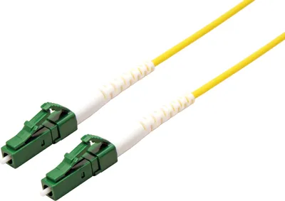 Produktbild von ROLINE Glasfaserkabel 9/125 µm OS2, LC/LC, LSOH, APC, simplex, gelb, 2 m