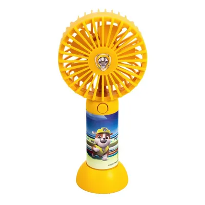 Zdjęcie produktu dla Przenośny wentylator Paw Patrol, wentylator ręczny dla dzieci, żółty