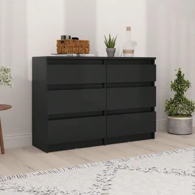 Produktbild von BALCONERA Schubladenschränke, Kommode fürs Schlafzimmer 100x30x70 cm 6 Schubladen mit Laufschienen