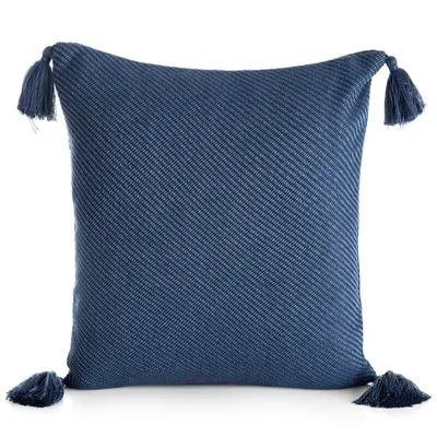 Produktbild von Eurofirany Kissenbezug mit Quasten blau 45 cm x 45 cm