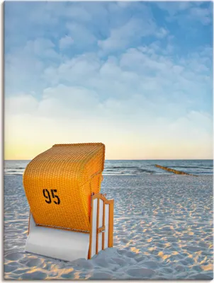 Produktbild von ARTland Leinwandbild Ostsee7 - Strandkorb Größe: 60x80 cm