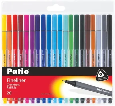 Image de Stylos fins 20 pièces Trio Patio