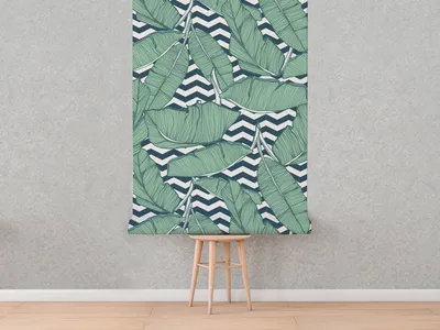 Produktbild von Coloray Fototapete 152x104 cm Latextapete Magicstick - Minimalistische Blätter Monstera Blätter