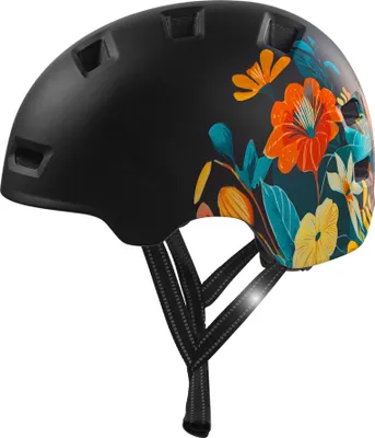 Produktbild von Skater- und Fahrradhelm | Schwarze Blume | EN1078