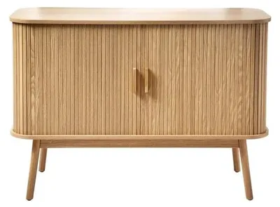 Produktbild von CALICOSY -  Vintage Sideboard Holzdekor 2 Schiebetüren - L110cm