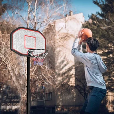 Produktbild von Verstellbare Basketballständer 200-305 cm - Geeignet für Innen- und Außenspiel