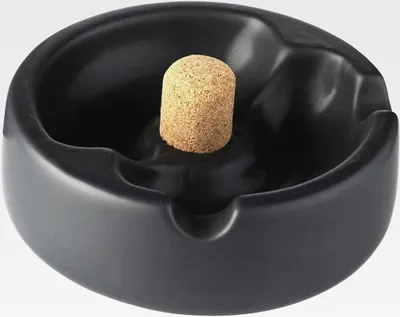 Produktbild von Pfeifenaschenbecher Keramik 411010 schwarz matt Necuma