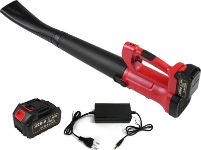 Obrázek produktu pro elektrický foukač listí 150 MPH 21V, 6 rychlostí, akumulátorový foukač listí pro odklízení sněhu, 2 baterie
