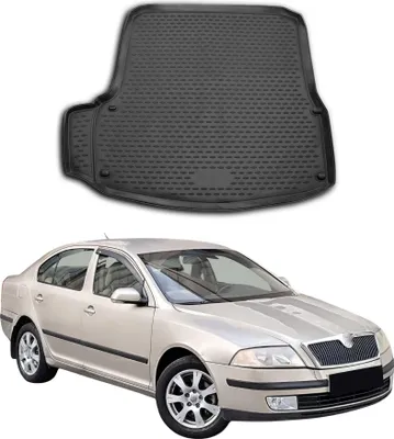 Image de Tapis de coffre pour Skoda Octavia 2004-2013 Caoutchouc TPE Noir