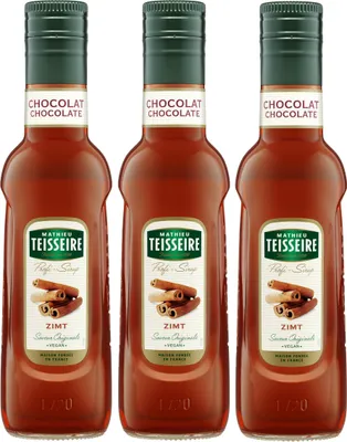 Zdjęcie produktu dla Syrop do napojów Mathieu Teisseire Cinnamon 0,25 l (opakowanie 3 szt.)