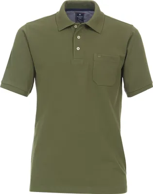 Produktbild von REDMOND Übergrößen Poloshirt Brusttasche Dunkelgrün 5XL