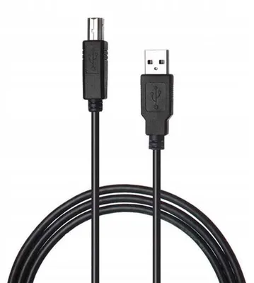 Produktbild von USB-A auf USB-B Drucker Kabel 1.8m Schwarz