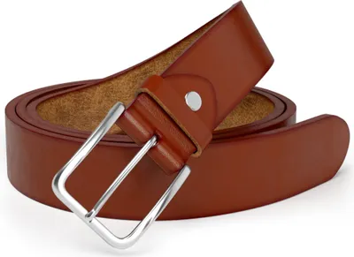 Produktbild von Herren Leder Gürtel aus Italien – Stilvoll & Langlebig 30612 Cognac Braun 110 cm