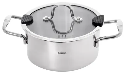 Image de Casserole avec couvercle - Acier inoxydable - 20 cm - 3 litres