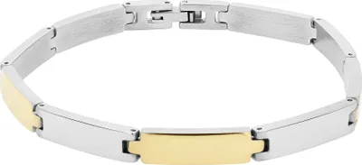 Produktbild von Akzent Armband "Aloysius" aus Edelstahl, bicolor, 21 cm