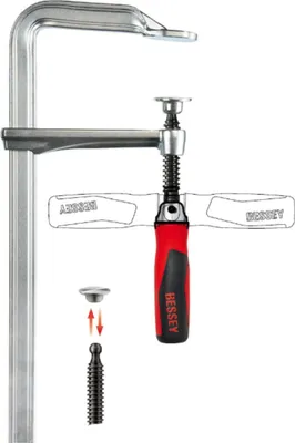 Produktbild von Bessey Original Ganzstahl-Schraubzwinge GZ mit Klappgriff