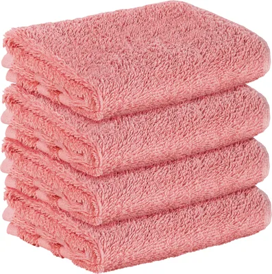 Obrázok produktu pre StickandShine, 4-dielna sada prémiových froté uterákov pre hostí, 30 x 50 cm, lososová farba, gramáž 500 g/m², 100 % bavlna