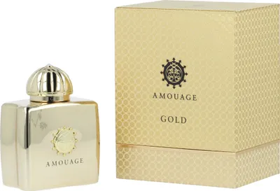 A perfume bottle and its box are displayed side-by-side against a white background.