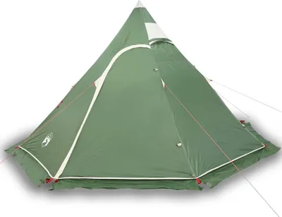 Produktbild von vidaXL Tipi-Campingzelt 5 Personen Grün Wasserdicht