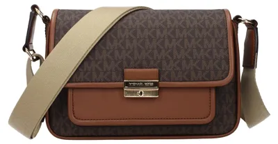 Obrázek produktu pro Kožená kabelka Michael Kors, barva hnědá, model 35R5G2BM8BBROWN