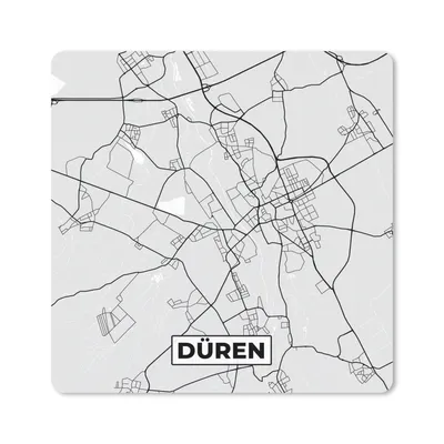 Produktbild von MuchoWow® Mauspad Mousepad Düren - Karte - Stadtplan - Deutschland 20x20 cm - Mousepads - Maus Mat - Pad - Mausunterlage - Desk Mat - Bureauartikeln